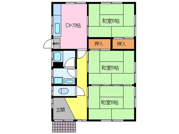 酒徳アパートの物件間取画像